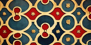 复古华丽几何花纹装饰图案