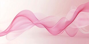 梦幻粉色飘动丝带状背景