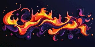 炫彩火焰图案设计