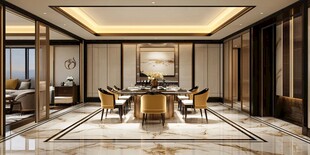 豪华大气中式风格餐厅空间