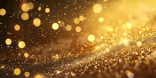金色梦幻光斑背景特效
