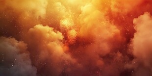 梦幻绚丽的火云景象