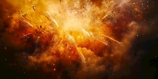 绚烂爆炸特效画面