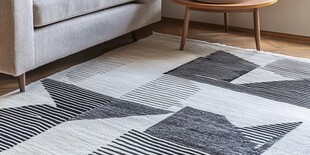 简约几何图案客厅地毯