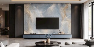 现代简约风客厅电视背景墙