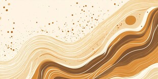 流动金棕抽象纹理背景图