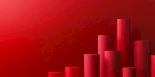 红色柱状渐变背景图