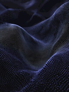 蓝色动态粒子波浪纹理