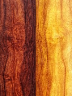 两种纹理独特的木材展示