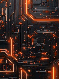 未来感科技电路板背景图