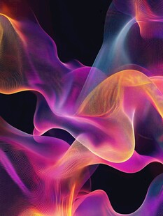 梦幻炫彩流动光影图案