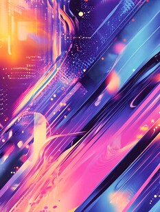 梦幻炫彩科技感流体背景