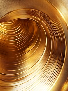 金色动感螺旋线条纹理