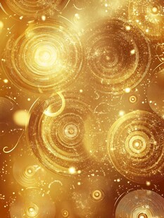 金色梦幻漩涡背景纹理