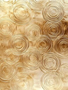 金色螺旋纹理装饰图案