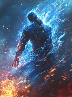 火焰蓝影 神秘的能量化身