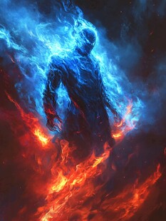 火焰蓝影 神秘能量化身