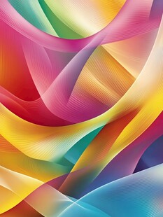 炫彩动感线条抽象背景图