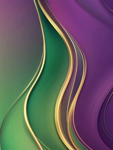 炫彩波浪线条抽象背景图