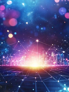 梦幻科技城市夜景