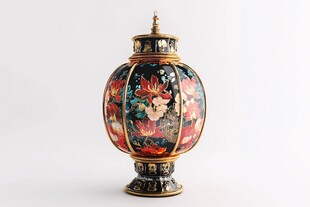 中式彩绘灯笼 典雅传统风