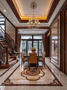 豪华大气的别墅餐厅空间