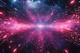 梦幻宇宙粒子爆发景象