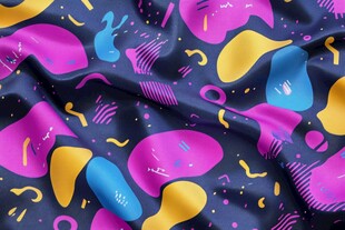 抽象多彩图案布料纹理