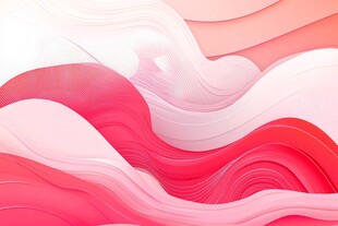 粉色渐变波浪抽象背景图