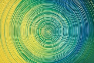 渐变色彩环形图案背景