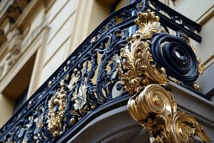 欧式奢华铁艺阳台装饰细节