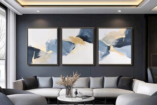 现代简约风客厅艺术挂画
