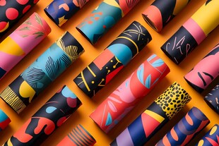 多彩创意图案纸筒大集合