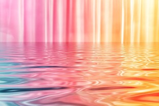 梦幻彩色水面光影背景图
