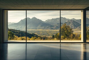 室内望外之壮丽山景
