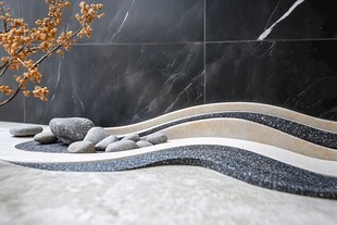 石韵波纹 雅致室内景观