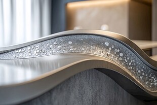精致波浪形金属装饰物件