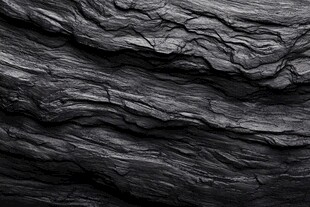 黑色岩石纹理特写