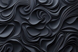 黑色立体波浪纹理背景