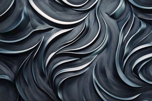 黑色动感波纹立体纹理背景