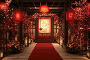 中式浪漫婚礼布置场景