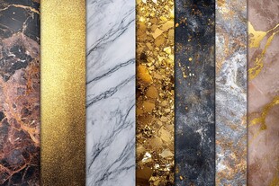 奢华大理石及金属质感纹理集