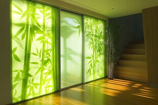 竹林光影入室的雅致空间