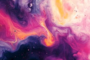 梦幻流体色彩抽象艺术图