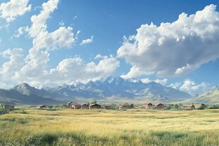 田园牧歌般的山野风光