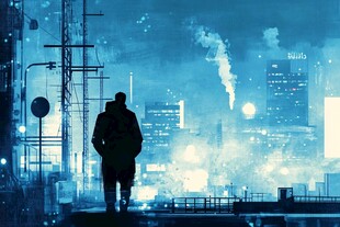 都市夜影 孤独行者的凝望