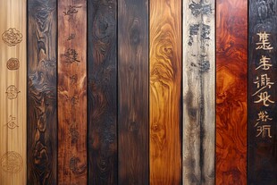 多样精美木纹装饰木板展示