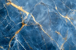 蓝色大理石纹理特写