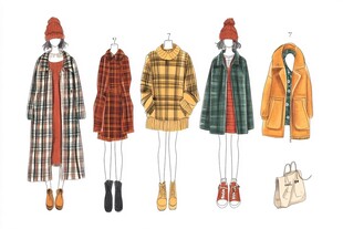 秋冬时尚女装搭配展示