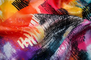 多彩抽象印花布料纹理